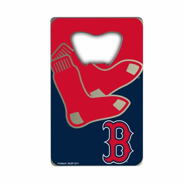 Boston Red Sox Credit Card Style Bottle Opener 2 x 3.25 1